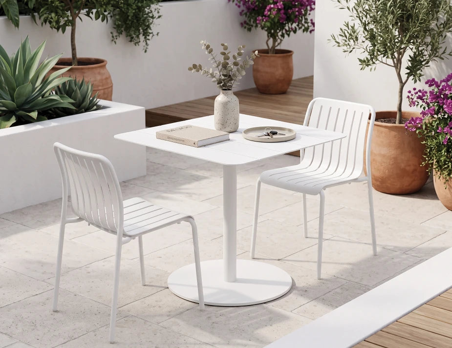 Roku Cafe Table - Outdoor - White