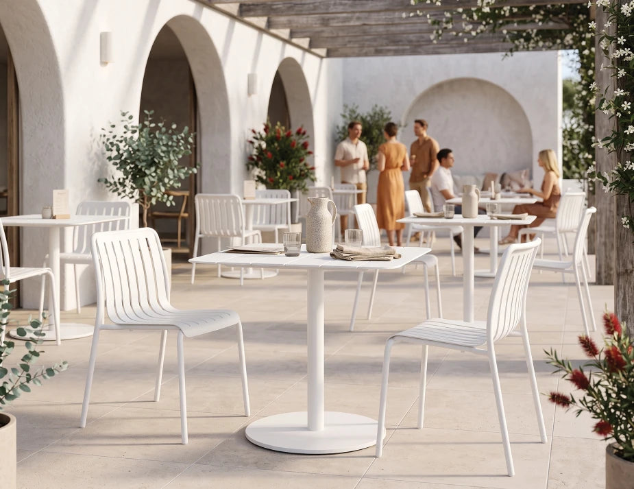Roku Dining Chair - Outdoor - White