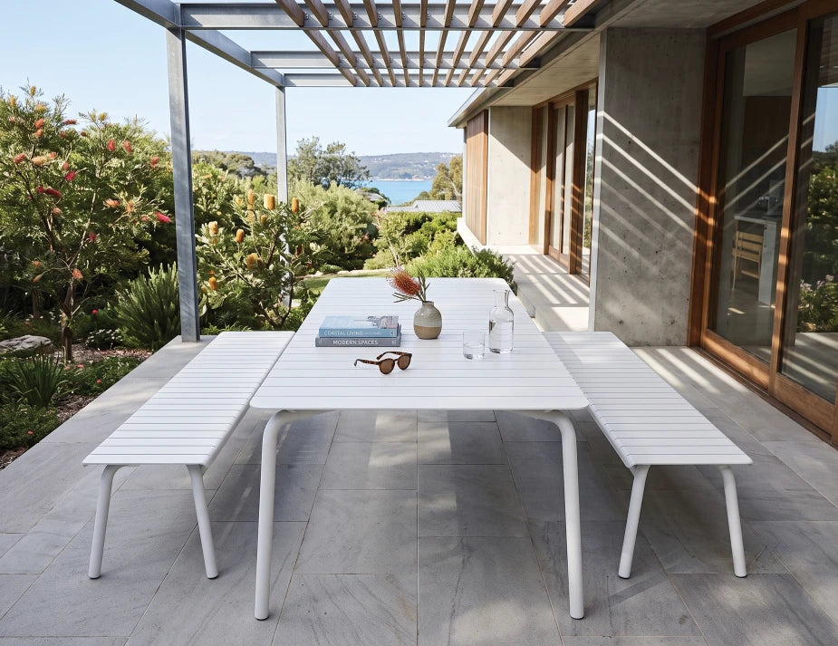 Roku Bench 190cm - Outdoor - White