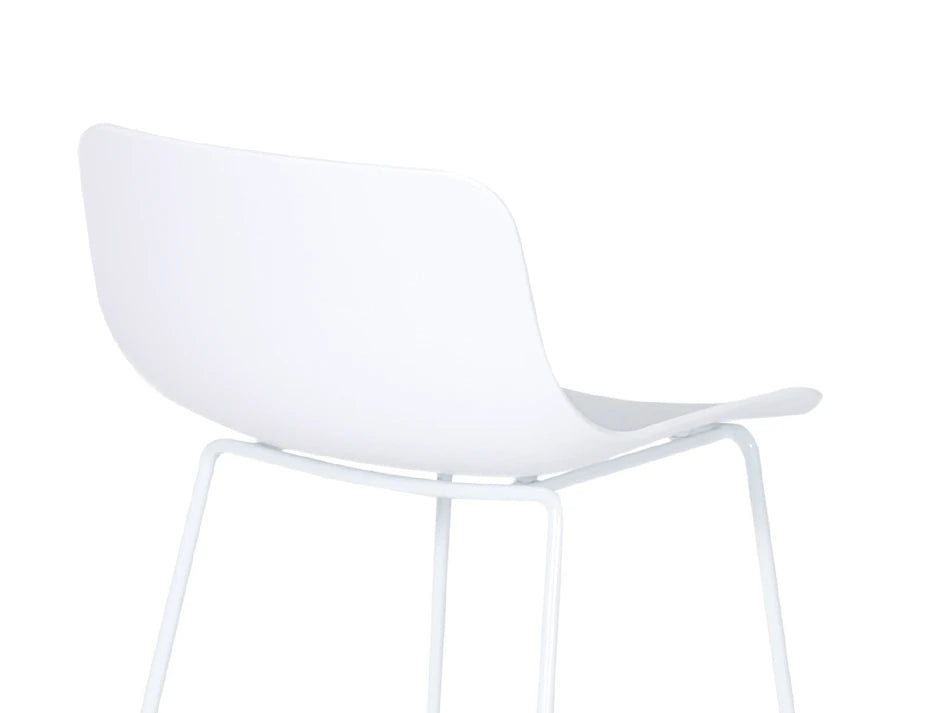 Umbria Stool - White - White Shell