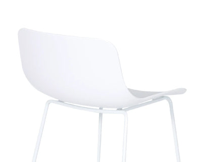 Umbria Stool - White - White Shell