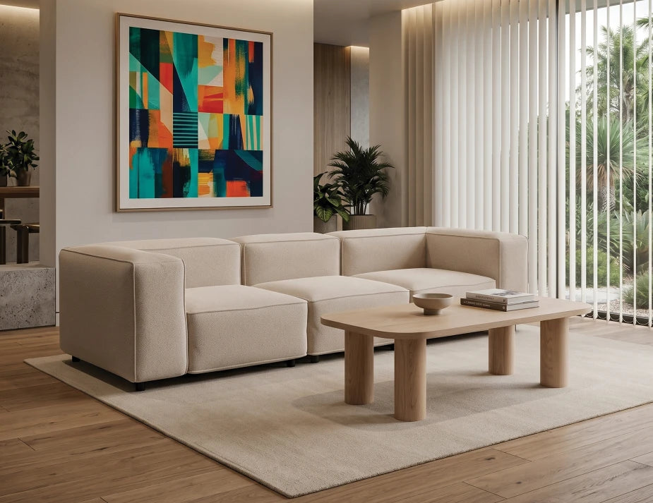 Nolia Modular Sofa - 3 Seater - Beige