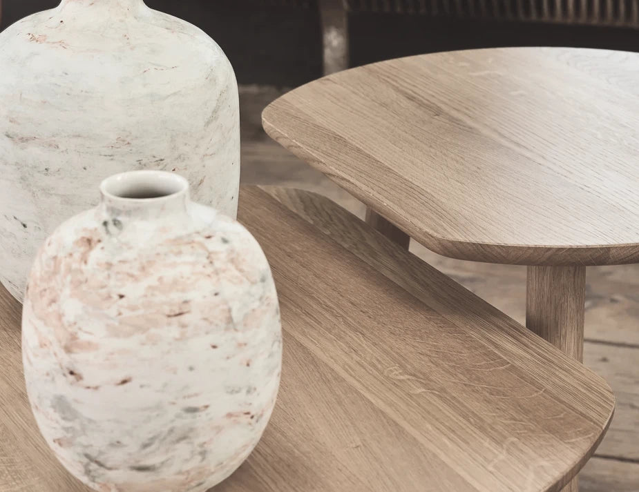 YYY Side Table - Natural Oak - Round 45cm - by TON