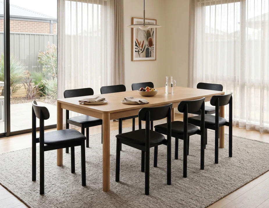 Zara Chair - Black - Upholstered