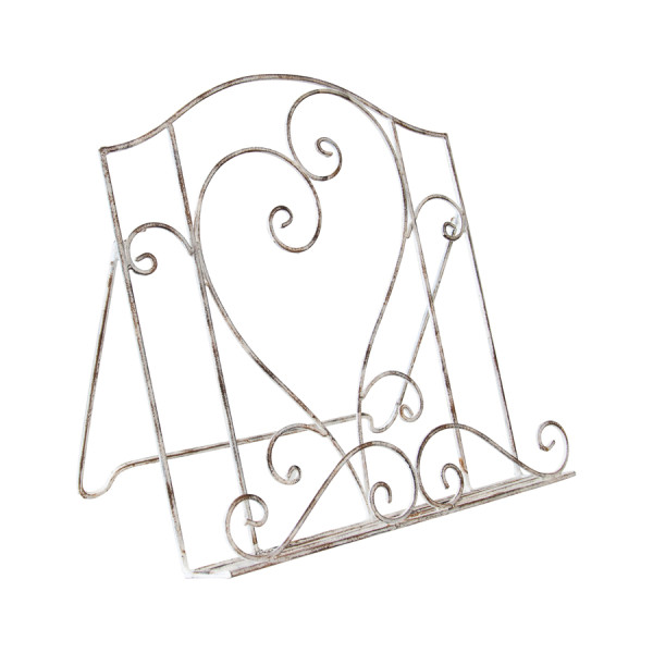French Provincial Heart Recipe Book Stand 36cm