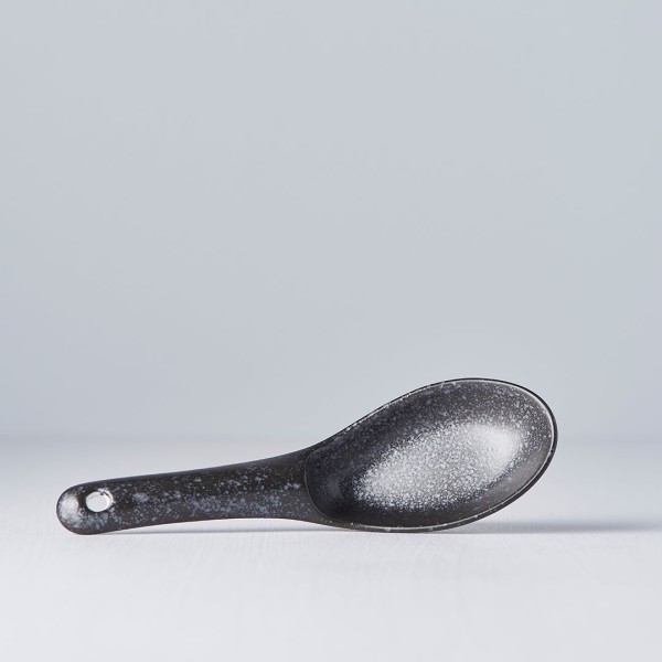 Spoon Small 15cm Kanso Matt Black Glaze