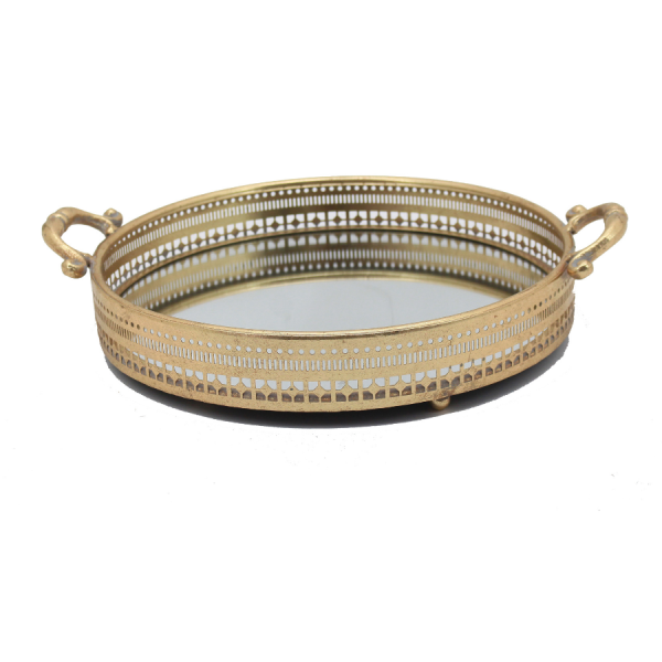 Gold Detailed Tray 42cm