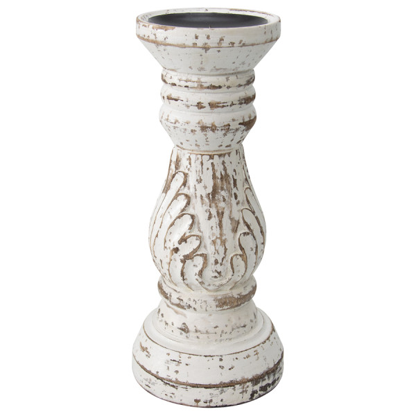 Handcrafted Eternity Pillar Candleholder 14x5cm
