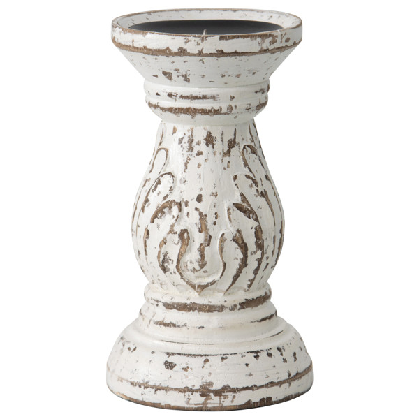 Handcrafted Eternity Pillar Candleholder 12x5cm