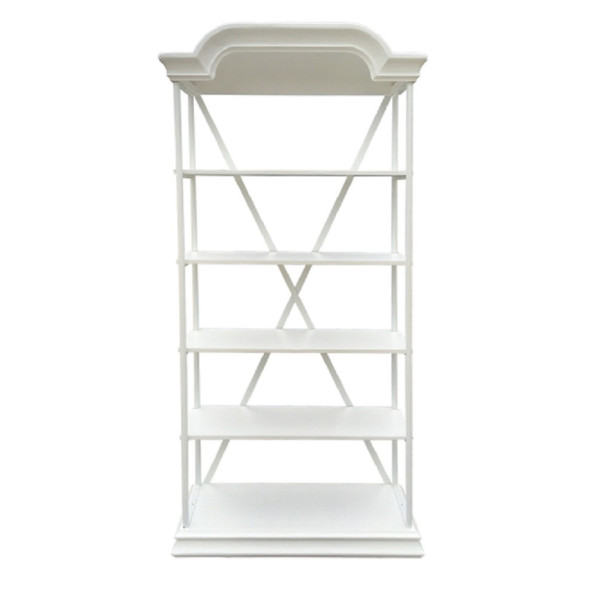 Bakers Stand White Reclaimed Timber 210cm