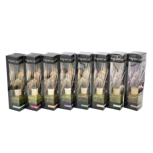 bulk 12 160ml Fragrant Oil Diffuser 12 Rattan Sticks Assortedfragrance