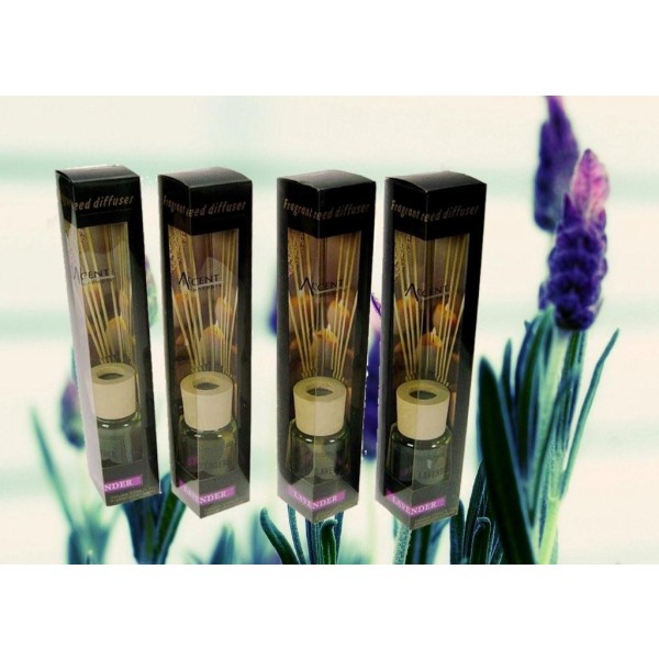bulk 24 Scented Oil Diffuser Lavender 50ml 8 Rattan Sticks