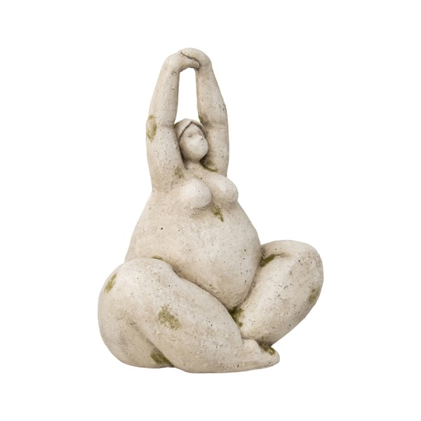 Yoga Pose Lady Garden Statue 24x43cm