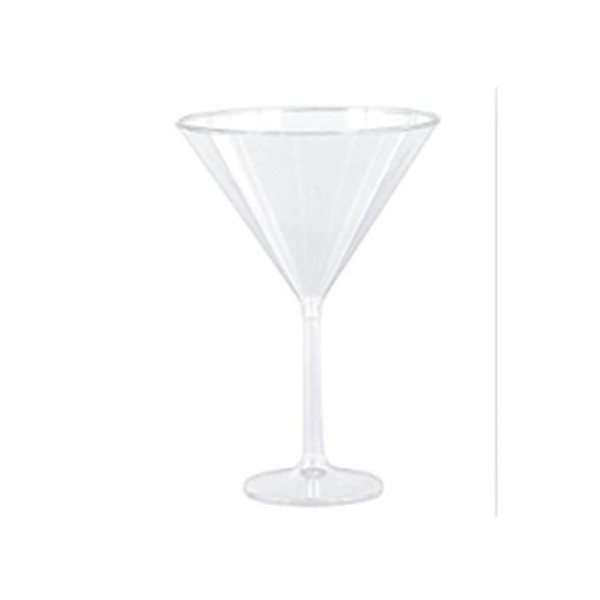 Bulk 24 739ml Jumbo Disposable Martini Glass 18x25cm