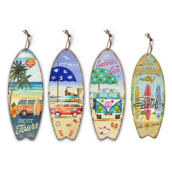 bulk 8 Kombi Beach Wall Hanging Deco Assort 78cm