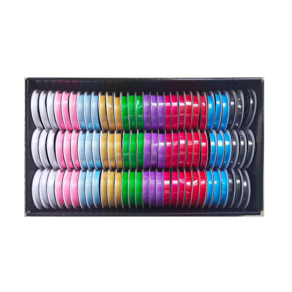 bulk 90 Roll Ribbon Sheer 4.5mt 10mm Displayed Box