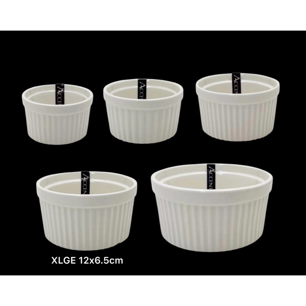 bulk 36 Xlarge New Bone China Ramekln 12x6cm