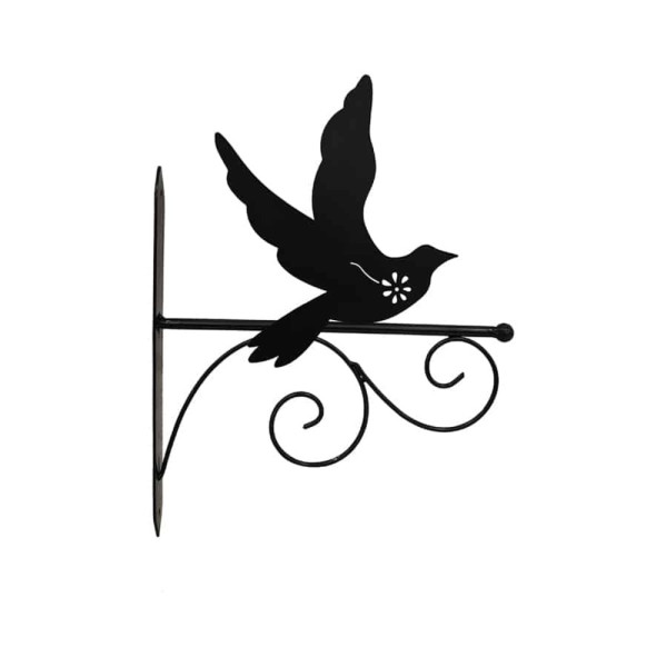 Bird Silhouette Wall Hook Bracket 33cm