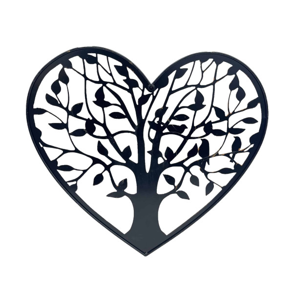 Laser Cut Tree Of Life Heart Wall Art 45x41cm