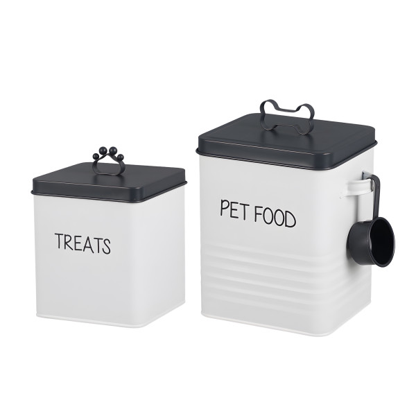 Set 2 Pet Food n Treat Storage Container 27cm