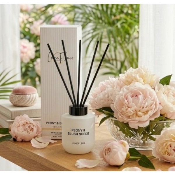 bulk 6 Luxe Fleur Diffuser 150ml Peony & Blush Suede