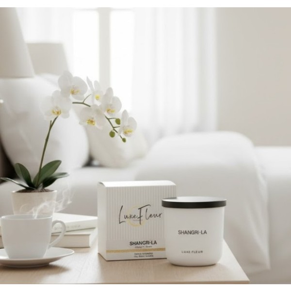 bulk 6 Luxe Fleur Scented Soy Candle In Jar Shangari-La