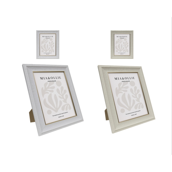 Set 2 Photo Frame Sara '6x8in' Assort 20cm