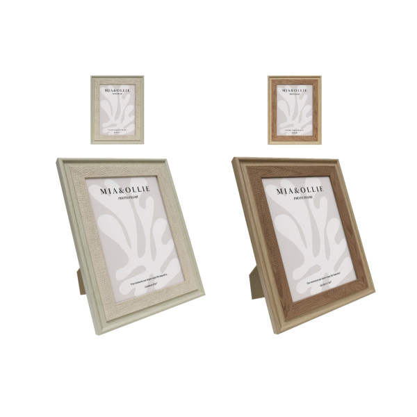 Set 2 Photo Frame Elise '5x7in" Assort 18cm