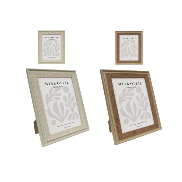 Set 2 Photo Frame Elise '6x8in' Assort 20cm