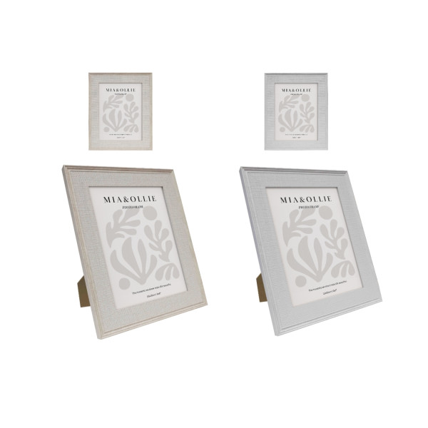 Set 2 Photo Frame Bella '6x8in' Assort 20cm