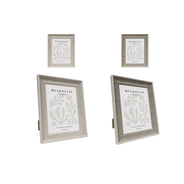 Set 2 Photo Frame Cassie '6x8in' Assort 20cm