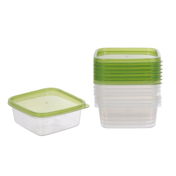 bulk 12 Reusable Microwave Safe 600ml Food Container Square