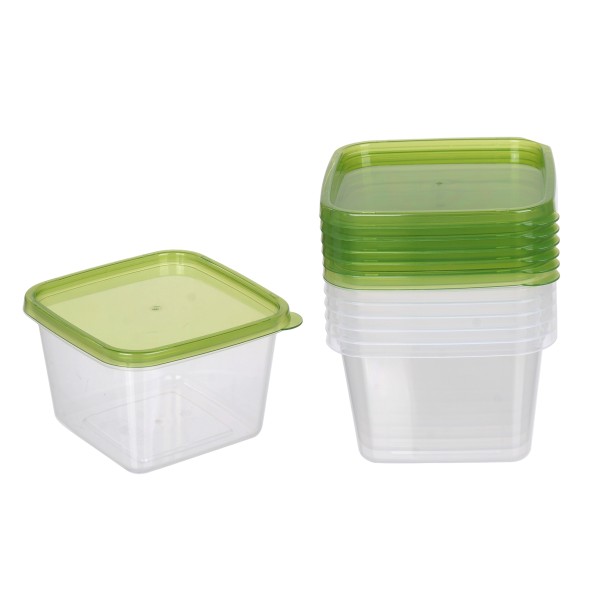 bulk 12 Reusable Microwave-Safe 1Lt Food Container Square