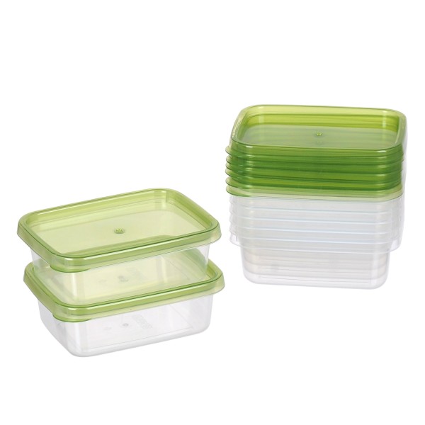 bulk 12 Reusable Microwave-Safe Food Container Rect 300ml