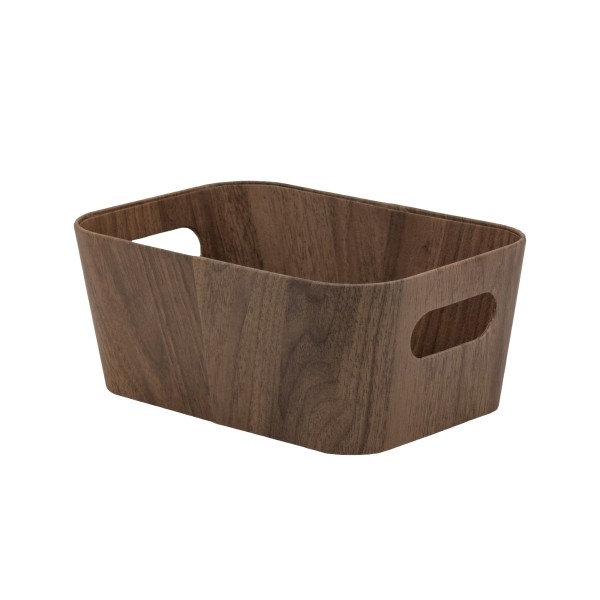 bulk 6 Wood Grain Storage Box 11cm