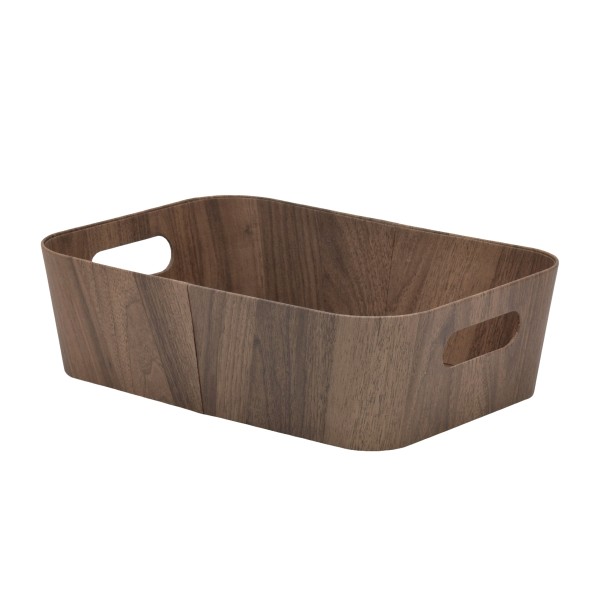 bulk 6 Wood Grain Storage Box 11cm