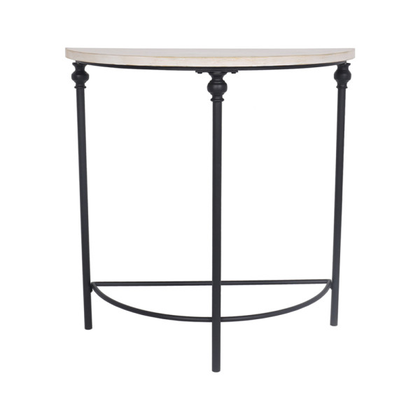 Lorette French Half Round Console Table 80cm