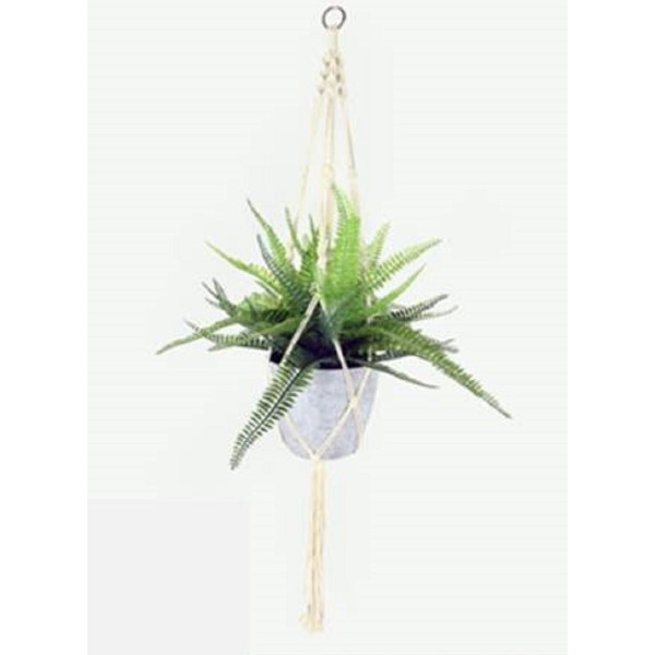 Artificial Hanging Fern Plant in Pot 95cm