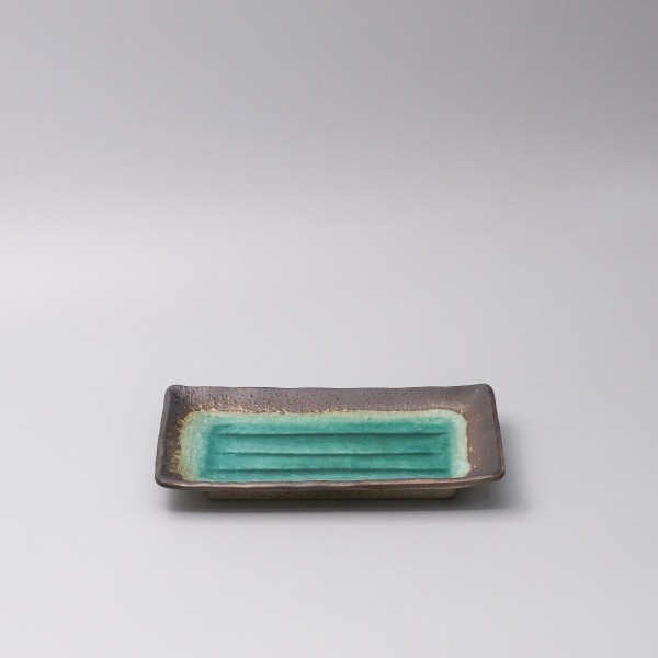 Plate Rectangular 22x14cm Jade Glaze