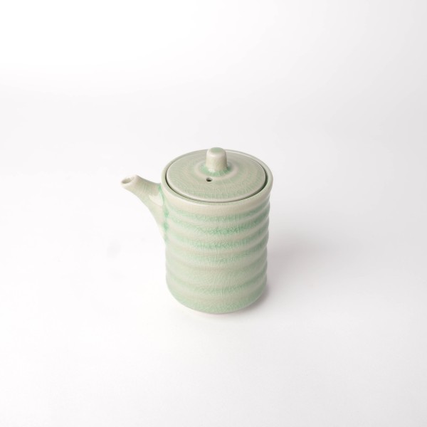 Soy Pot Ribbed 170ml Celadon Glaze