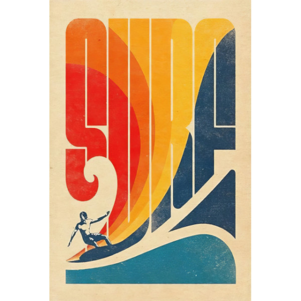 Surf Wall Art 20x30cm