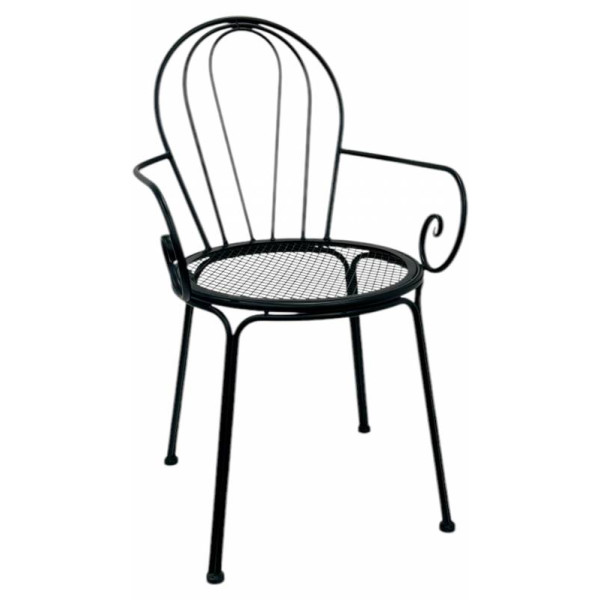 Set 2 Outdoor Vintage Chair w Arms 88cm
