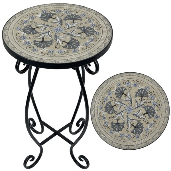 Floreale Mosaic Side Table 50cm