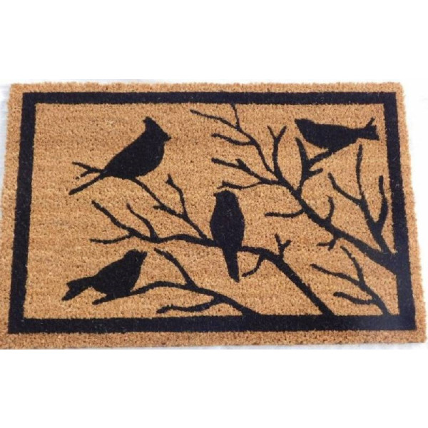 Tree & Bird Doormat Door Mat 60cm