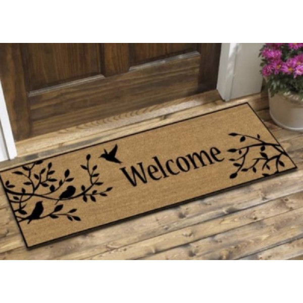 Welcome Bird Doormat Door Mat 90cm
