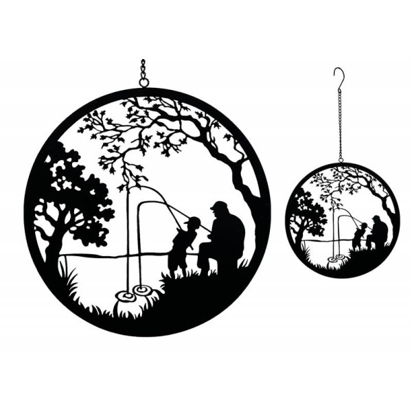 Father & Son Fishing Wall Art 56cm