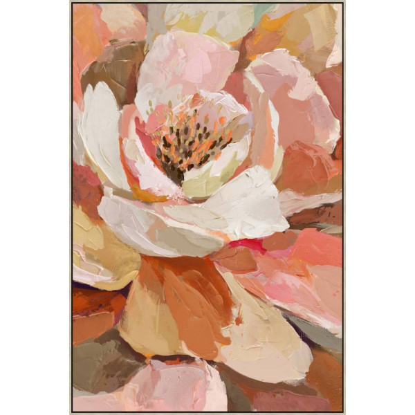 Catalina Flower Framed Canvas 60x90cm