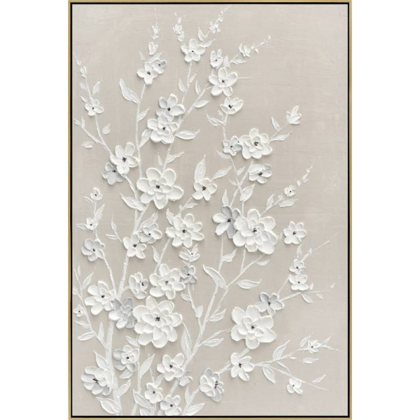 Neutral Flower Artwork 80x120cm