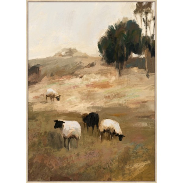 Grazing Sheep Artwork 120cm