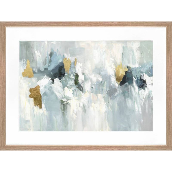 Marsden Abstract Artwork Framed W Glass Front 80x60cm
